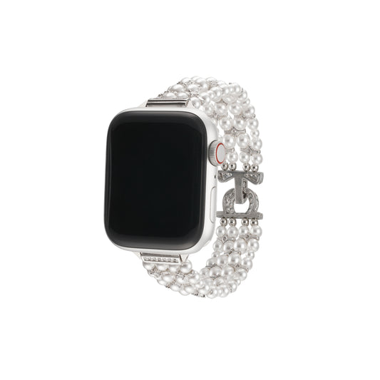 Hot Luxurious Pearl-Embellished Apple Watch Band