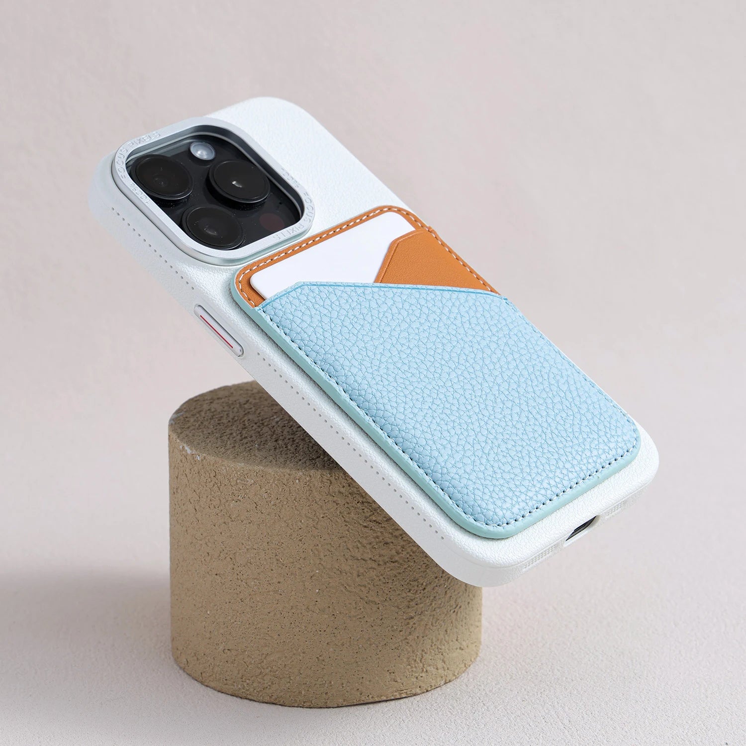 Still Life of Iris - MagSafe Leather Card Holder for iPhone