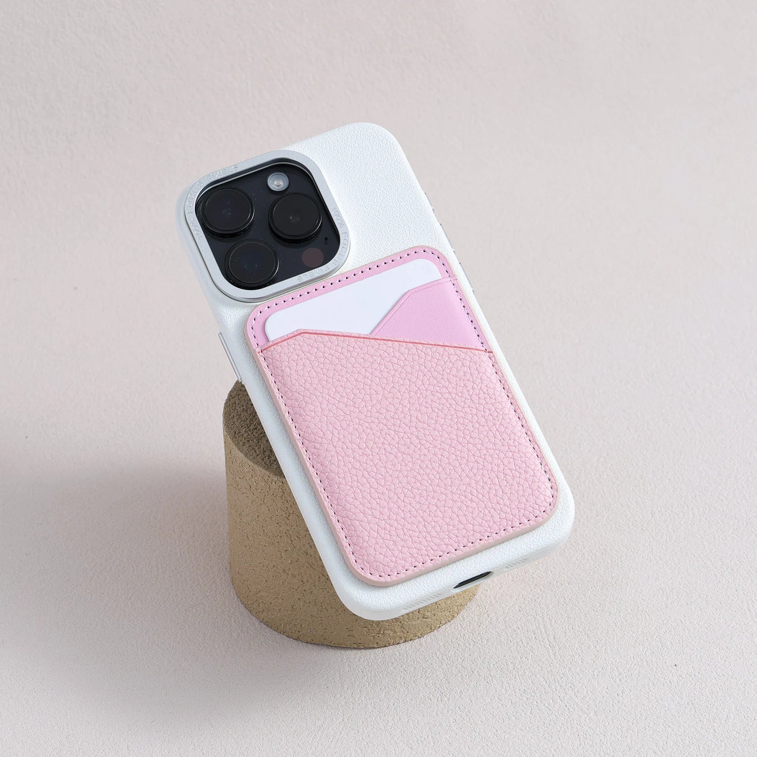 Still Life of Iris - MagSafe Leather Card Holder for iPhone