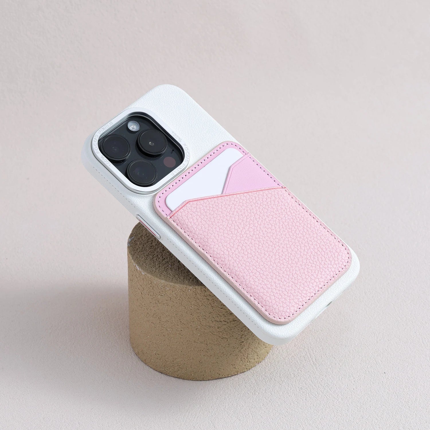 Still Life of Iris - MagSafe Leather Card Holder for iPhone