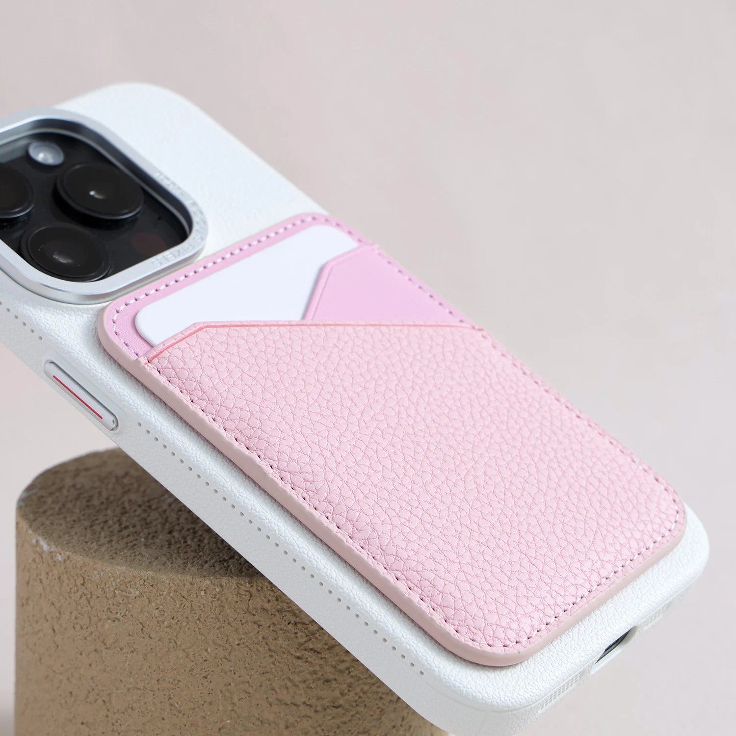 Still Life of Iris - MagSafe Leather Card Holder for iPhone