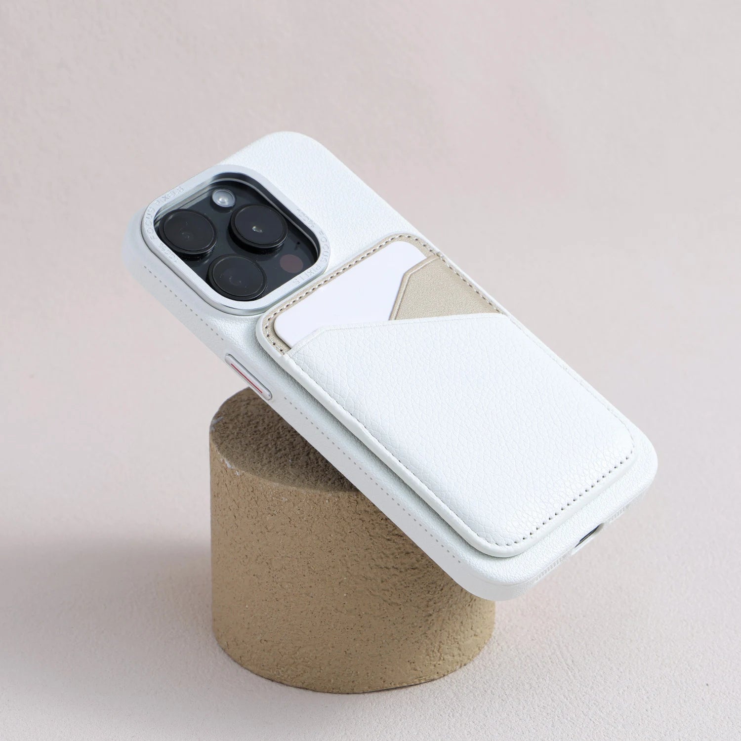 Still Life of Iris - MagSafe Leather Card Holder for iPhone