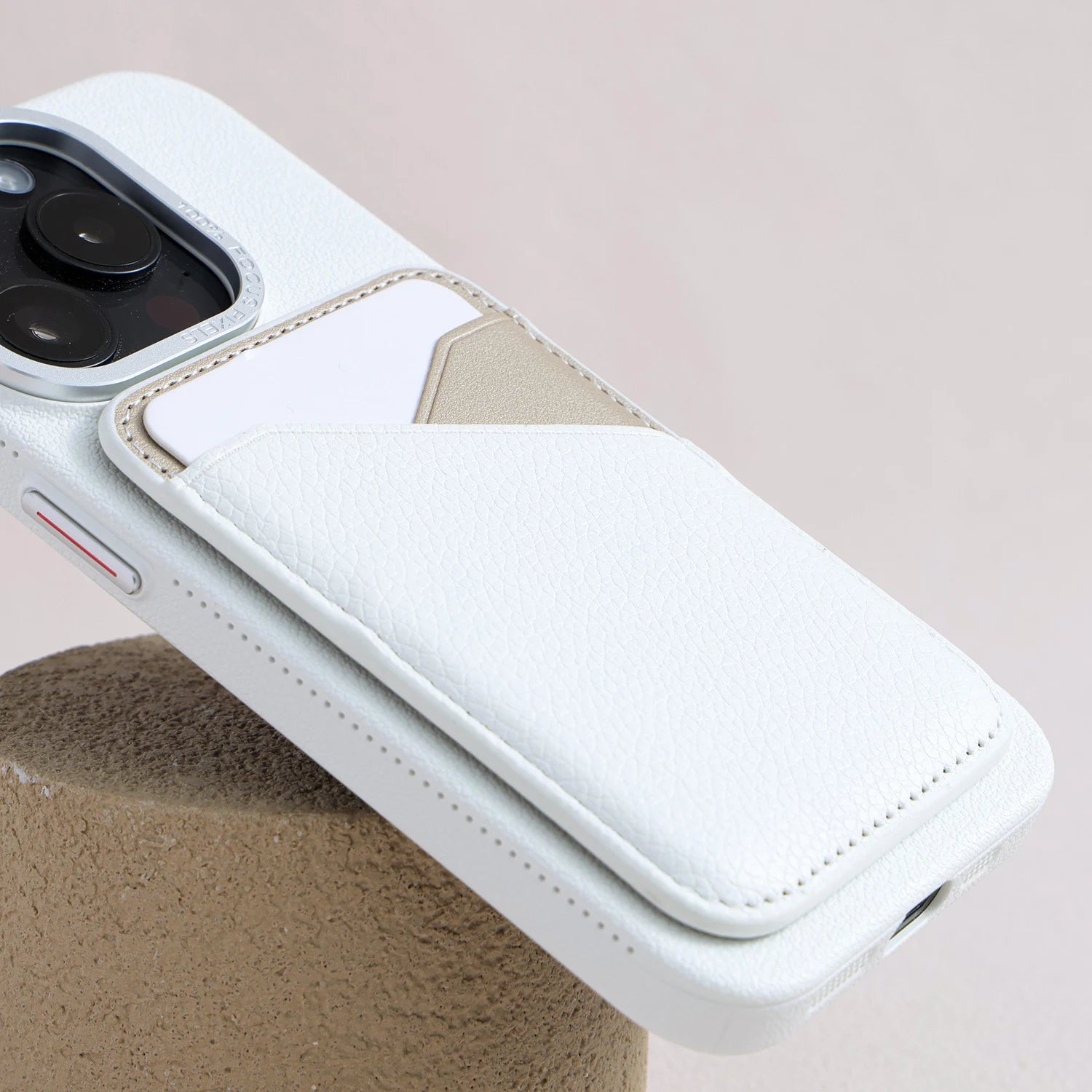 Still Life of Iris - MagSafe Leather Card Holder for iPhone