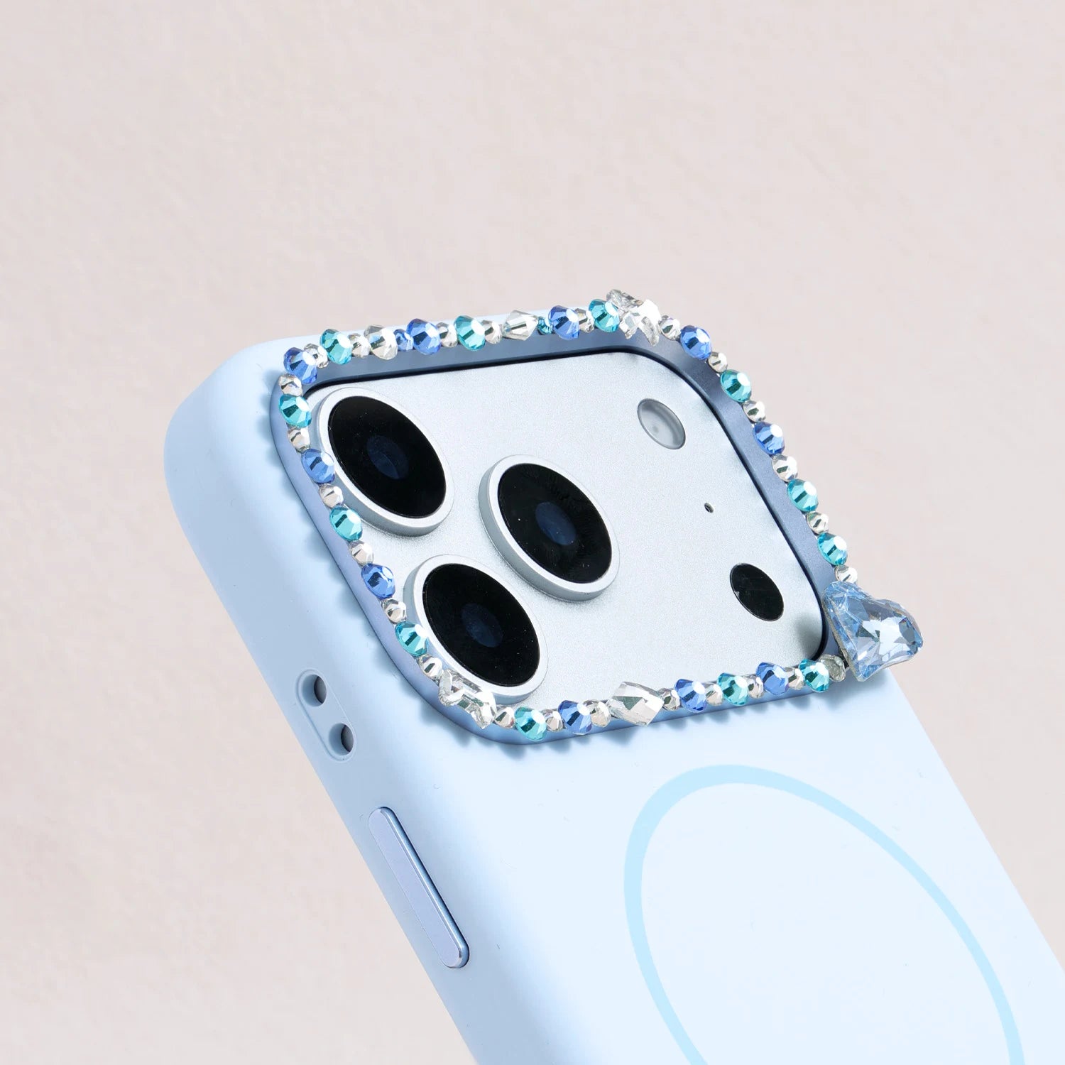 Aetheria Caelum Crystal Halo iPhone Case – Baby Blue Protective Case – Interstella Studio Aetheria Caelum Crystal Halo iPhone Case – Baby Blue Protective Case – Interstella Studio