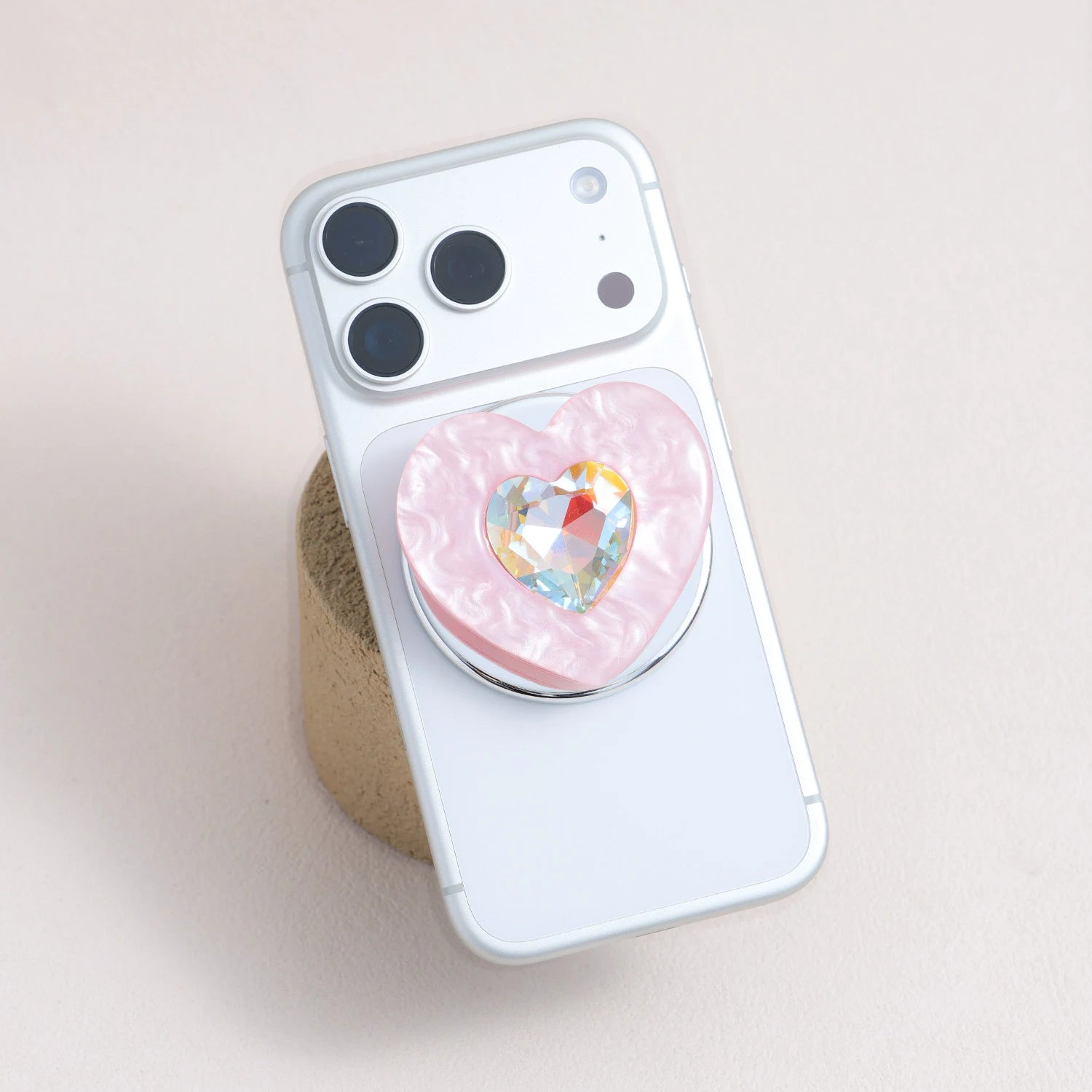 Rosarium Amoris - Heart Halo Phone Stand