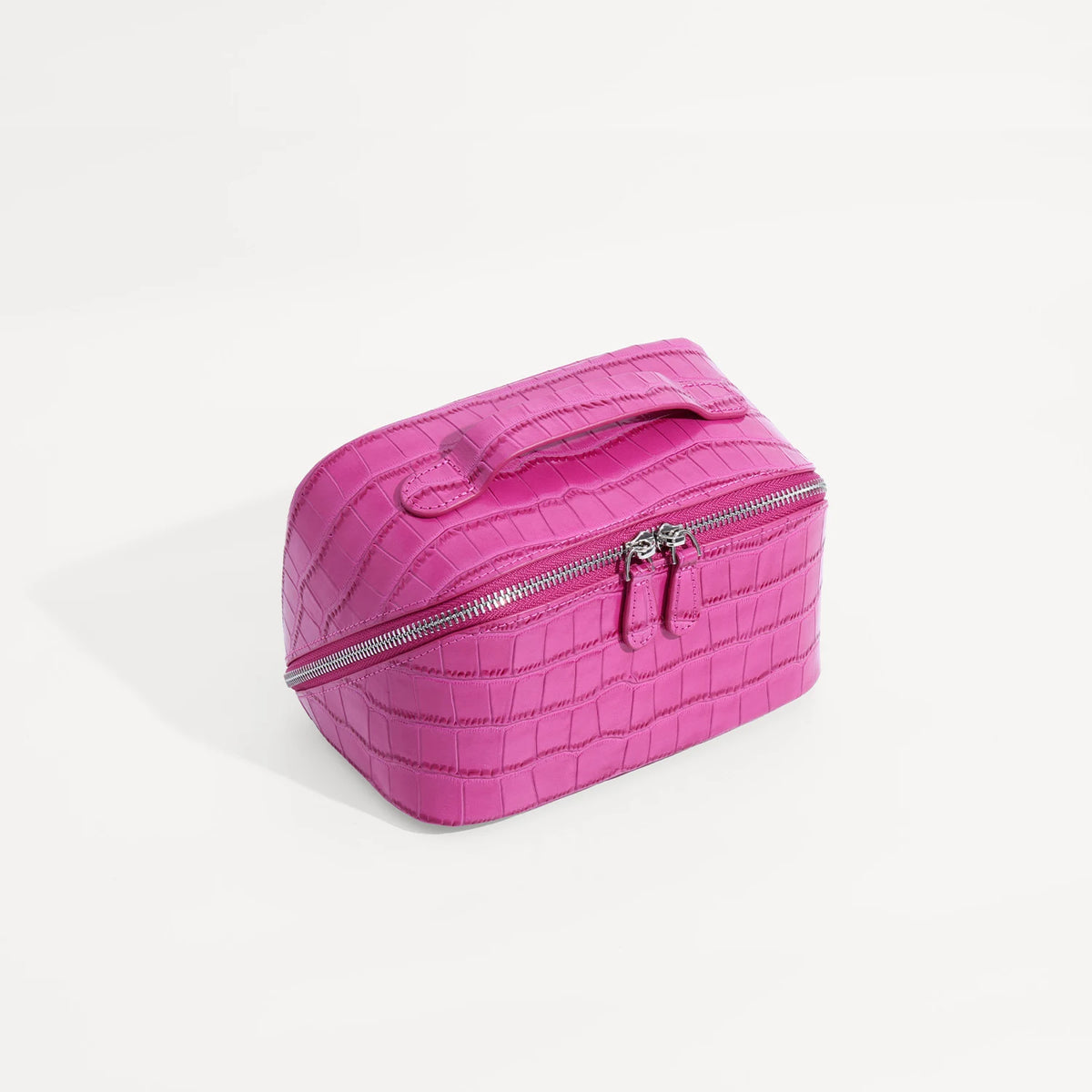 Aurelia Valise – Croc-Embossed Leather Vanity Bag