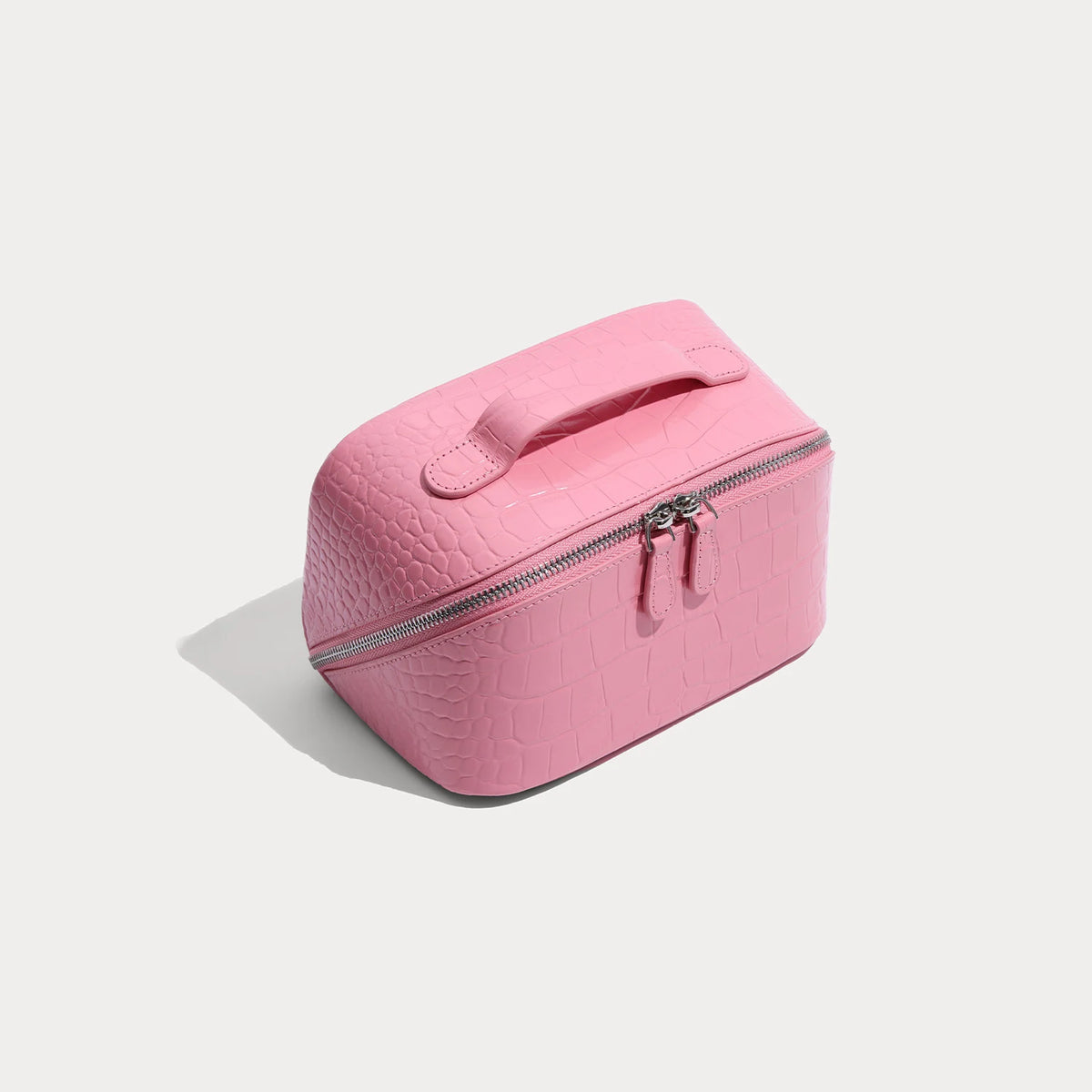 Aurelia Valise – Croc-Embossed Leather Vanity Bag