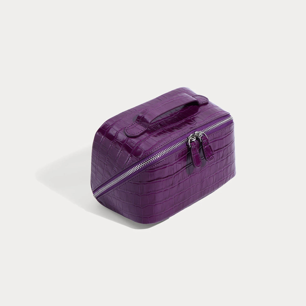 Aurelia Valise – Croc-Embossed Leather Vanity Bag