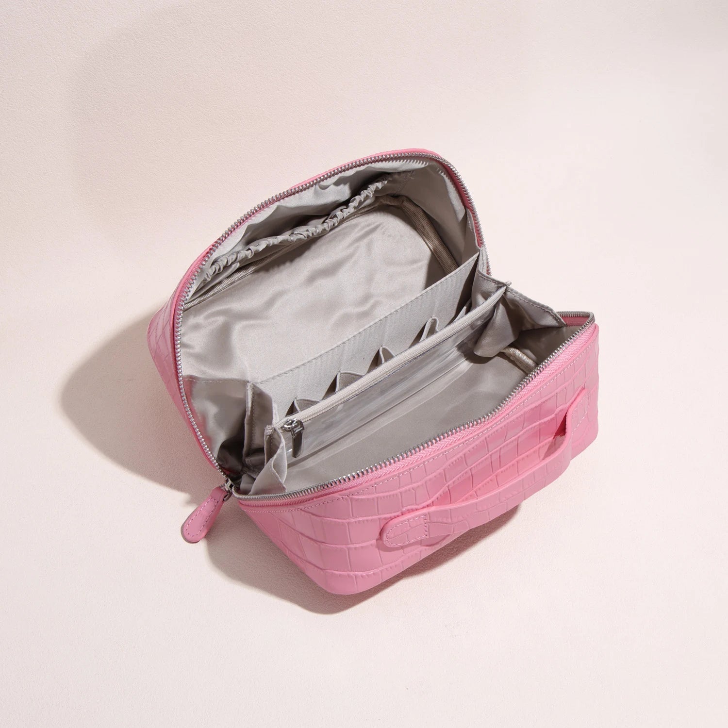 Aurelia Valise – Croc-Embossed Leather Vanity Bag