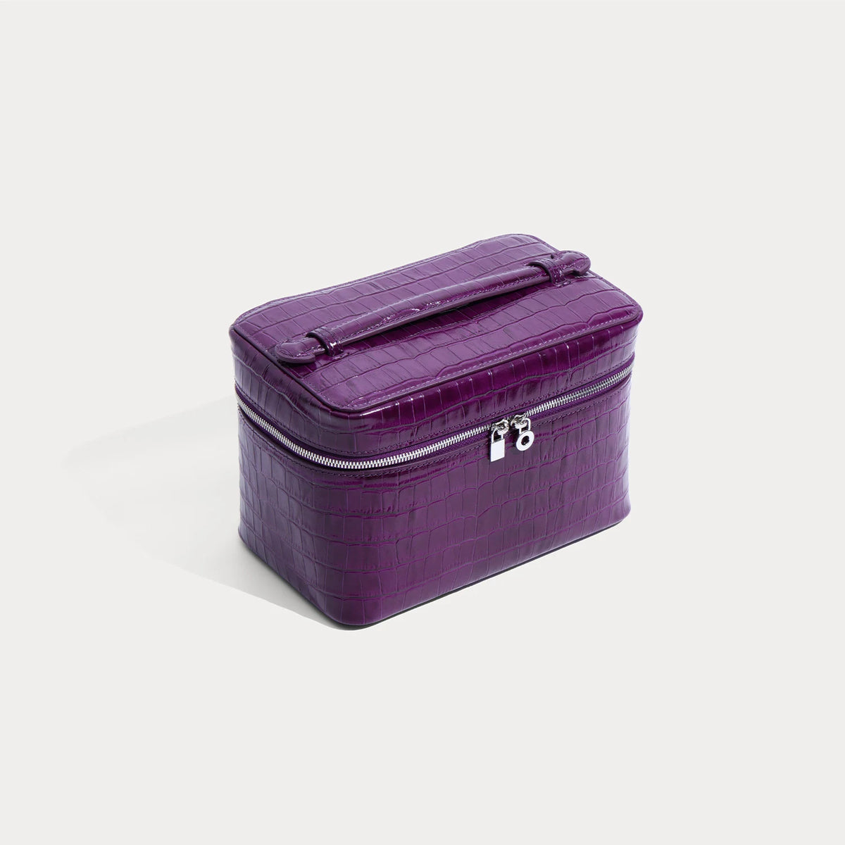 Aurelia Valise Imperiale – Croc-Embossed Top-Grain Cowhide Leather Vanity Case