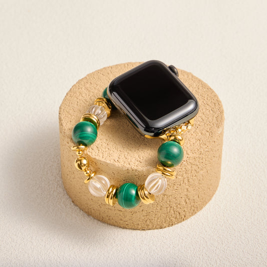 Malachite & Clear Unique Quartz Band