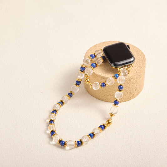 Lapis Lazuli & Clear Quartz Band