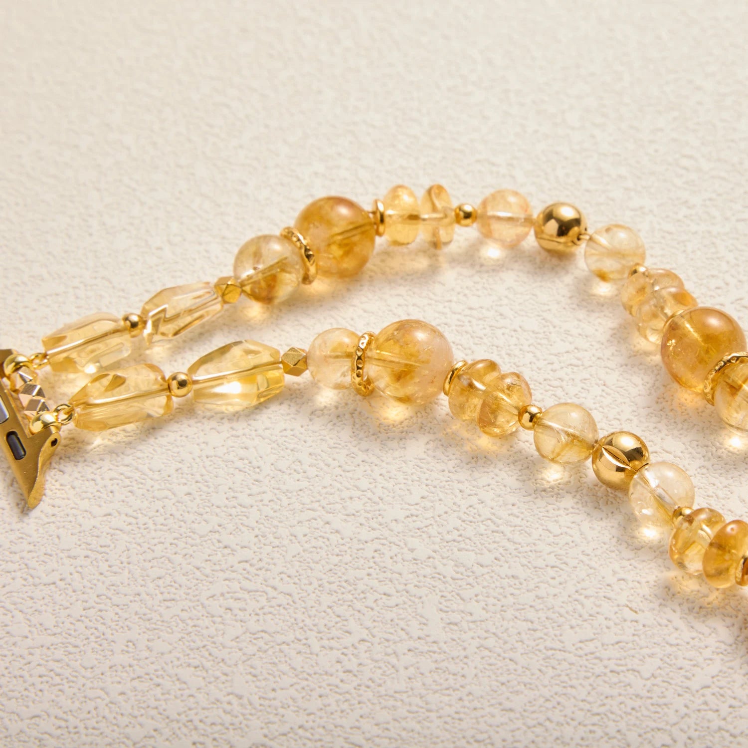 Handmade Citrine Double-Strand Apple Watch Band – Interstella