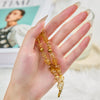 Citrine & Clear Quartz Double-Strand Band with 14K Gold-Plated Accents