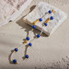 Lapis Lazuli & Clear Quartz Double-Strand Band