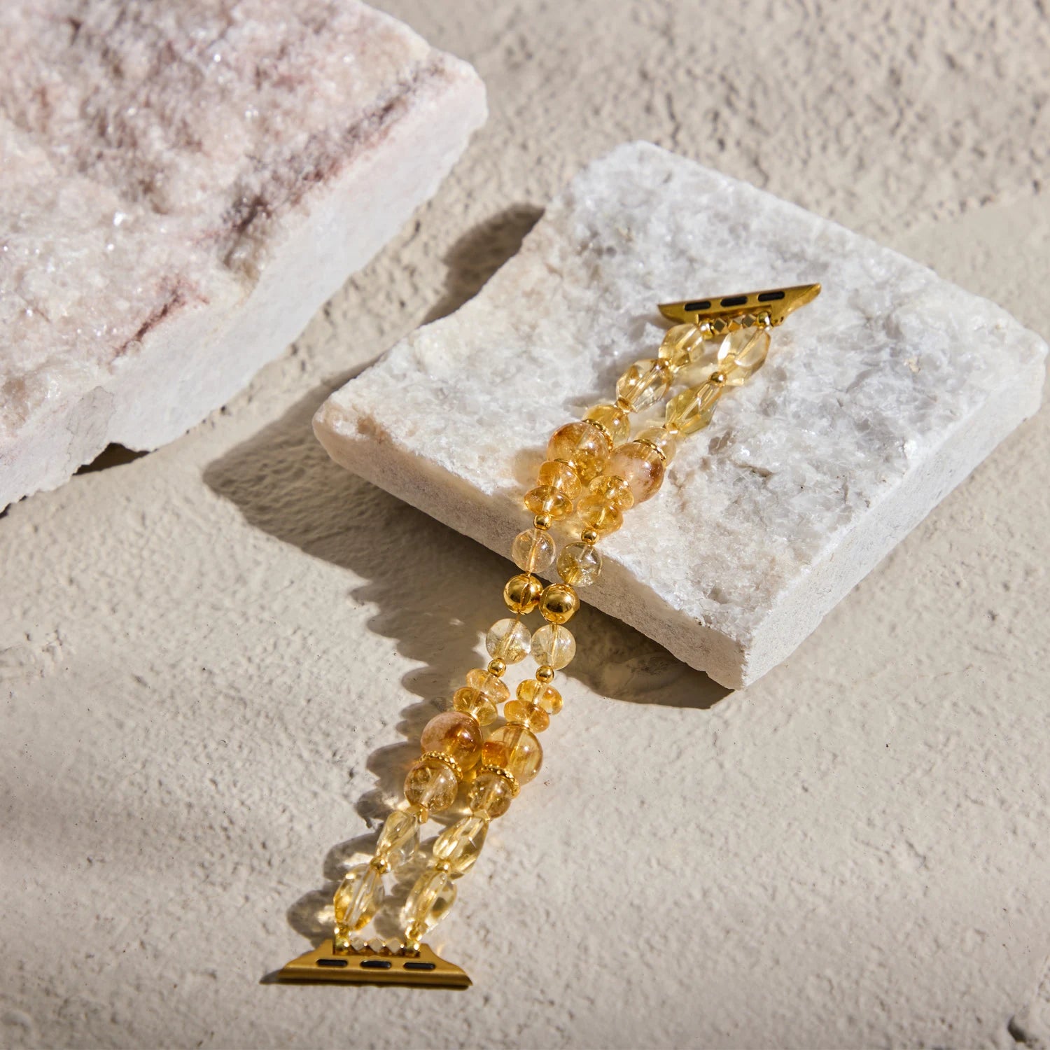 Handmade Citrine Double-Strand Apple Watch Band – Interstella