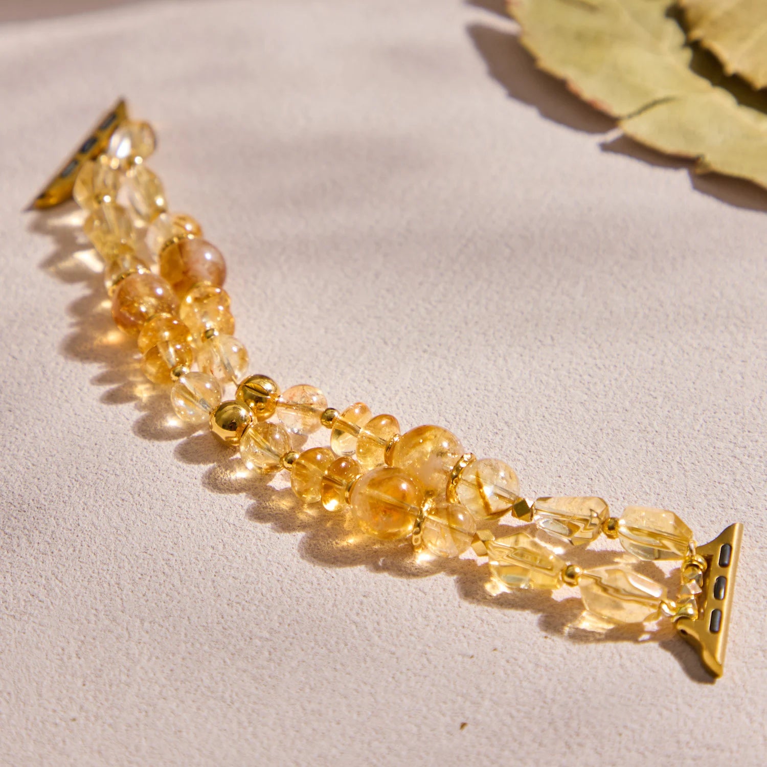 Handmade Citrine Double-Strand Apple Watch Band – Interstella