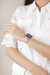 Elegant Crystal-Embellished Apple Watch Band