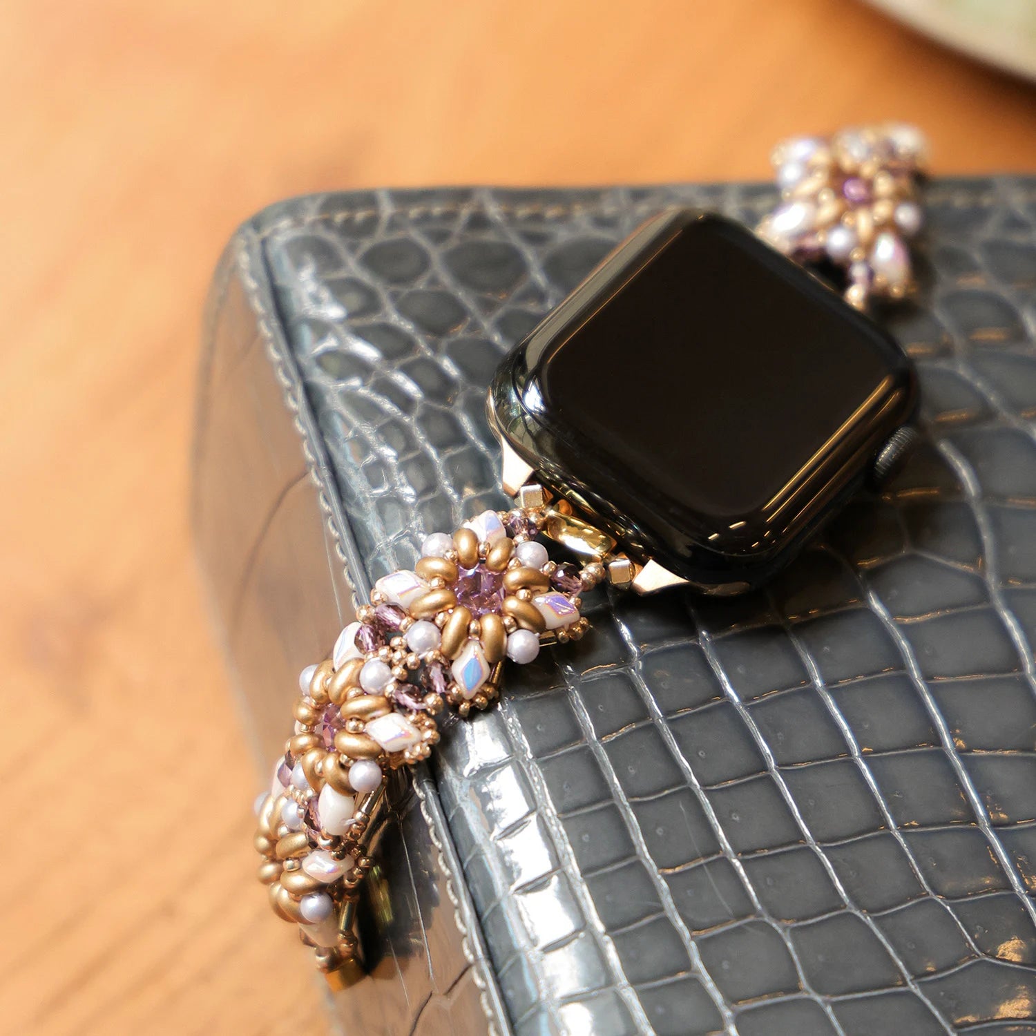 Handmade Japanese Miyuki Beads Apple Watch Band – Interstella