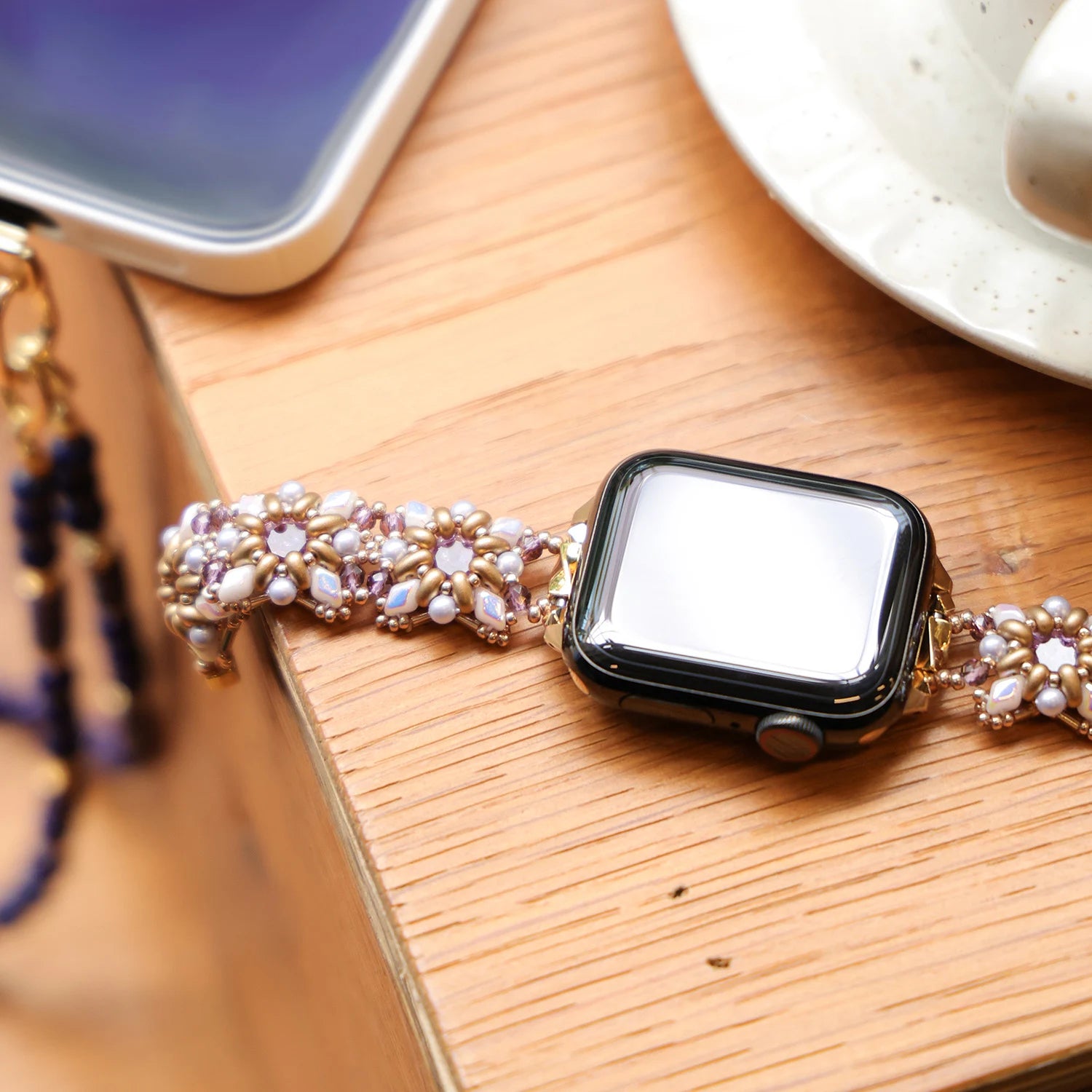 Handmade Japanese Miyuki Beads Apple Watch Band – Interstella