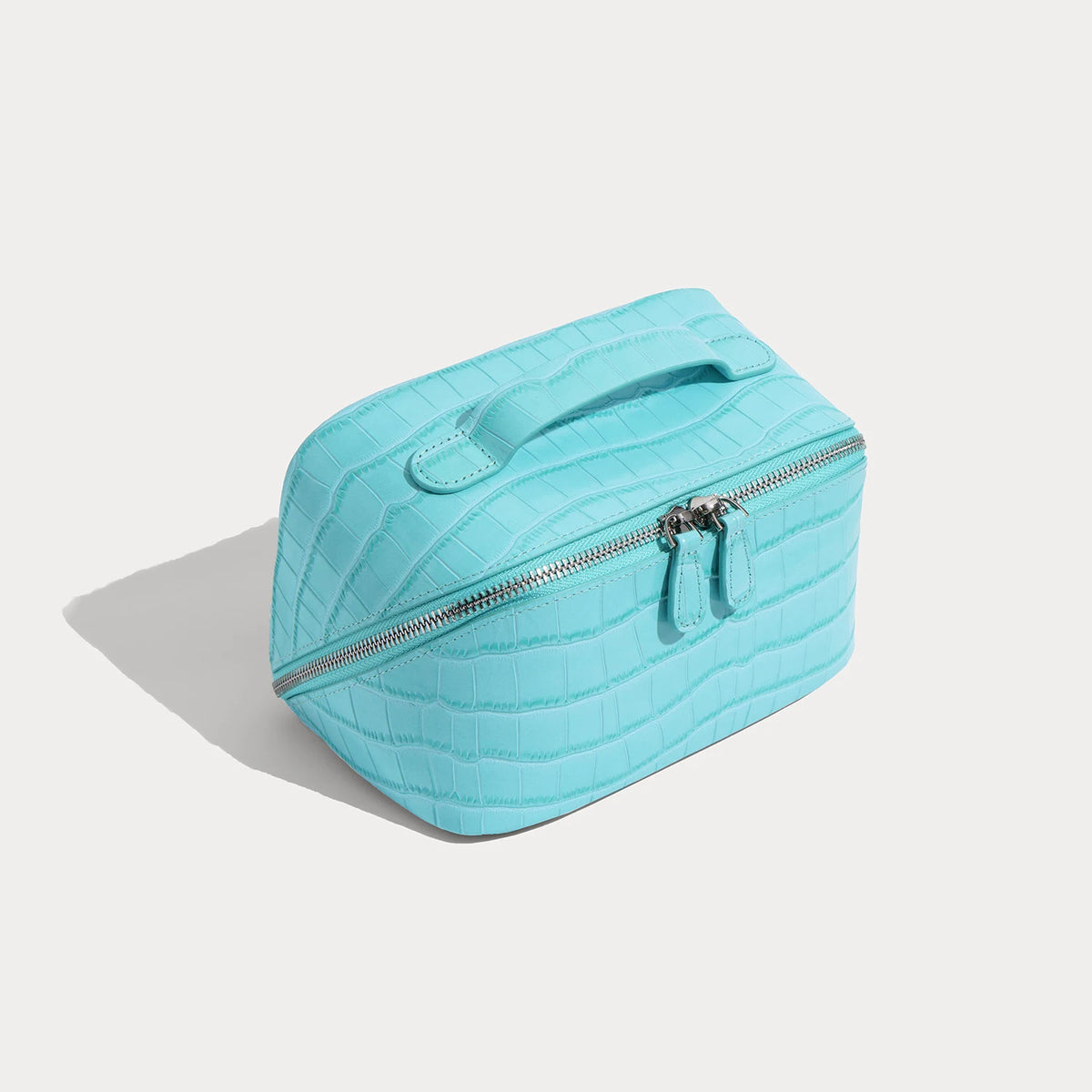 Aurelia Valise – Croc-Embossed Leather Vanity Bag