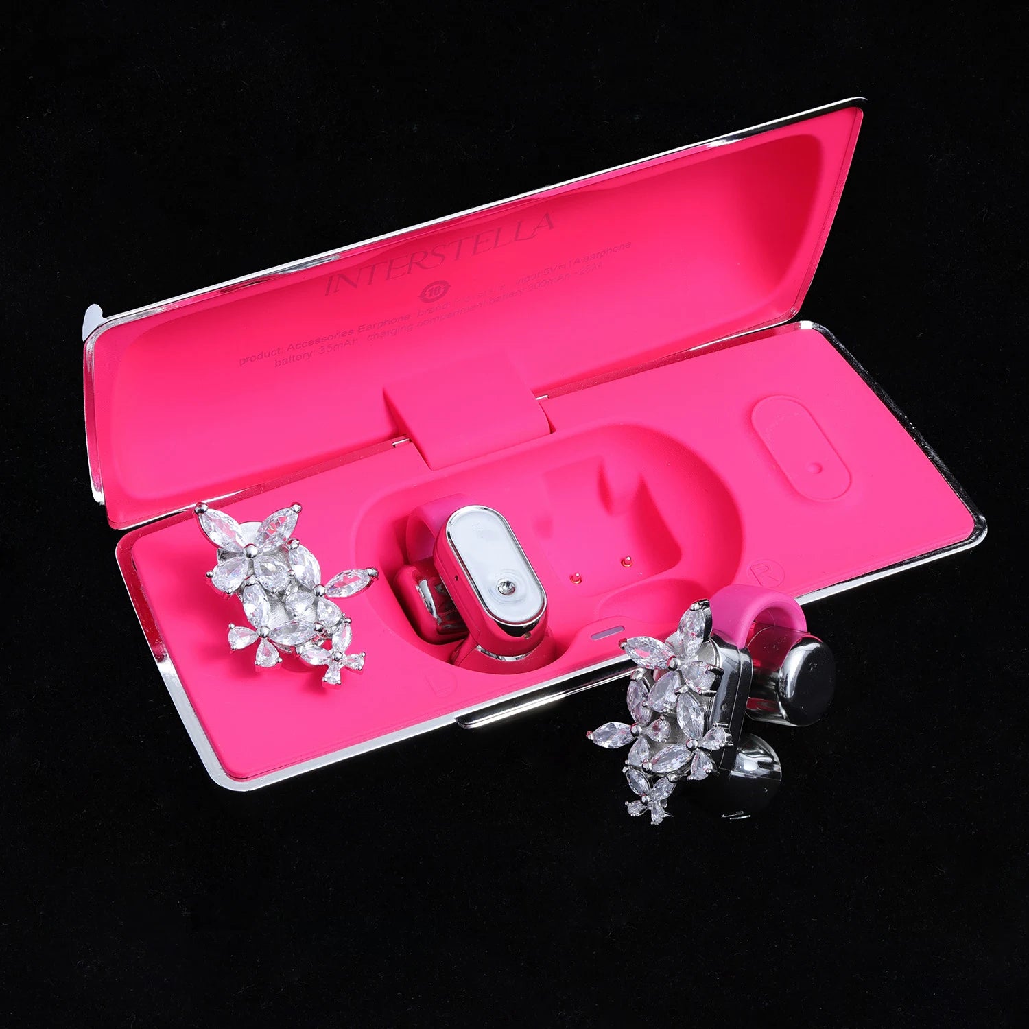 Flora Caelestis - Celestial Crystal Cluster Ear Charm (1 Pair)  !LIMITED!