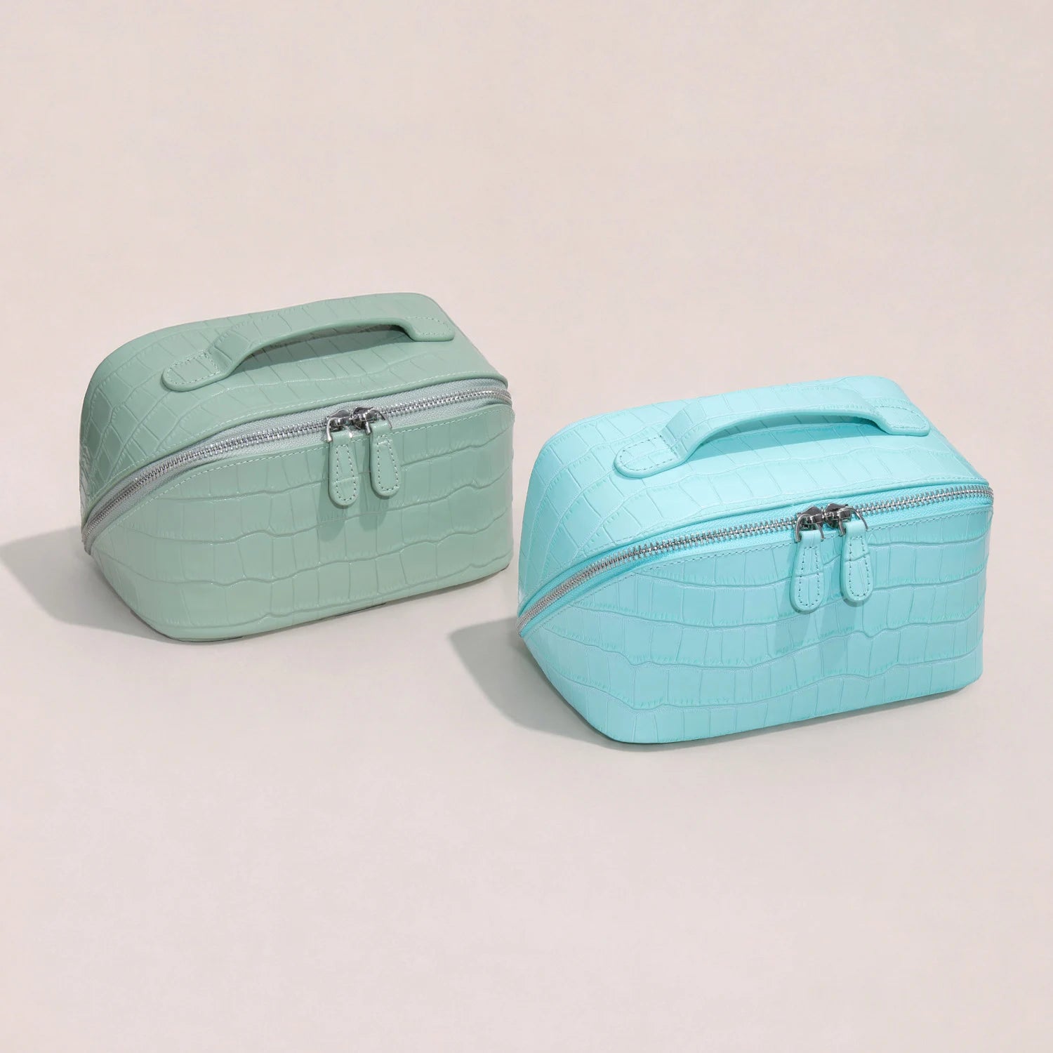 Croc-Embossed Leather