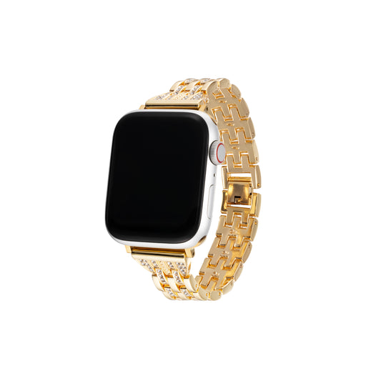 Luxury Gold & Crystal Apple Watch Band