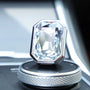 Luxury crystal car Fragrance clipped onto a car air vent with brilliant prism reflections