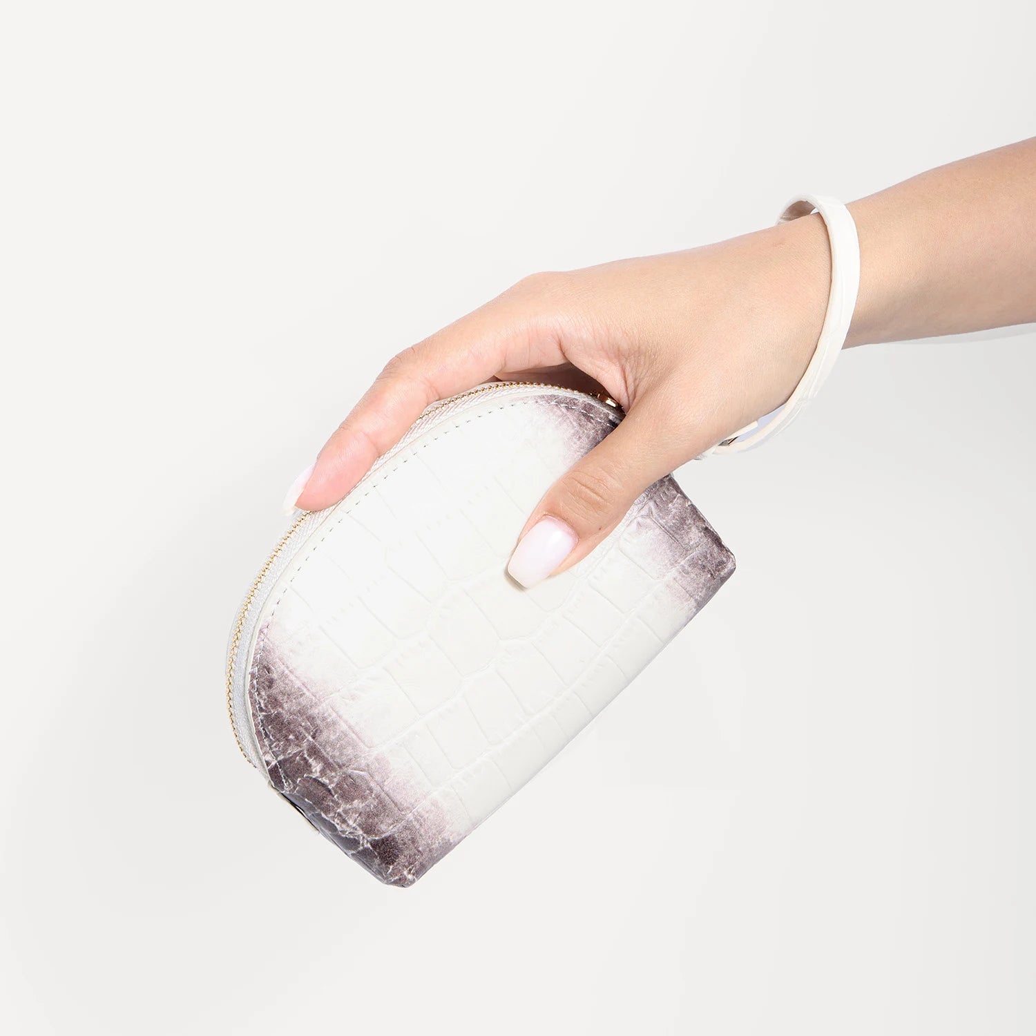 Matin de Chloris - Funda para teléfono MagSafe con ranura para tarjetas y rayas celadón