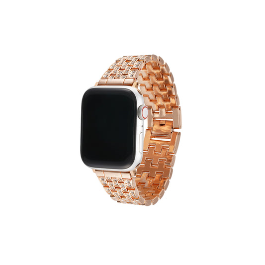Prestige Rose Gold Crystal Apple Watch Band