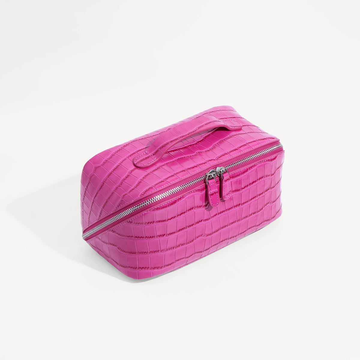 Aurelia Valise – Croc-Embossed Leather Vanity Bag