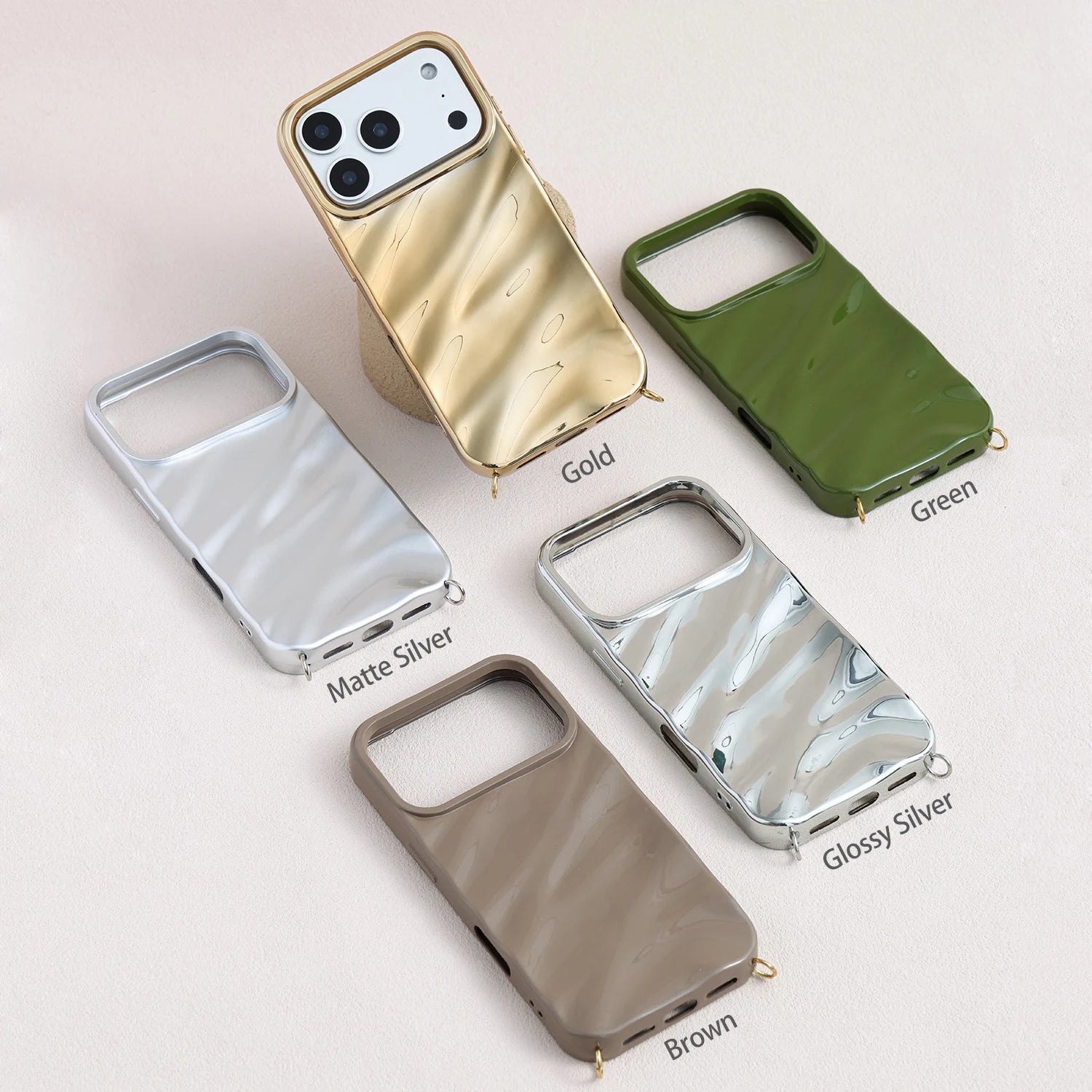 أوديت - سوار ساعة أبل مزدوج الخيوط مصنوع يدويًا من حجر الأمازونيت ولؤلؤ سواروفسكي