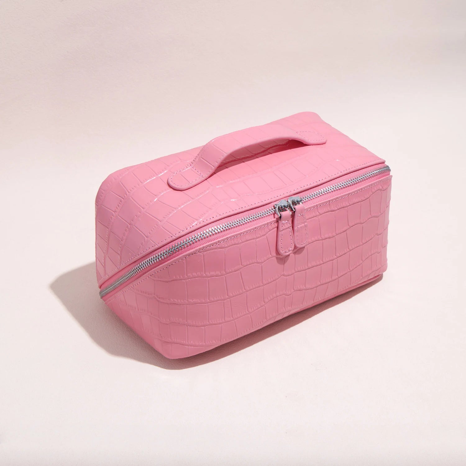 Aurelia Valise – Croc-Embossed Leather Vanity Bag