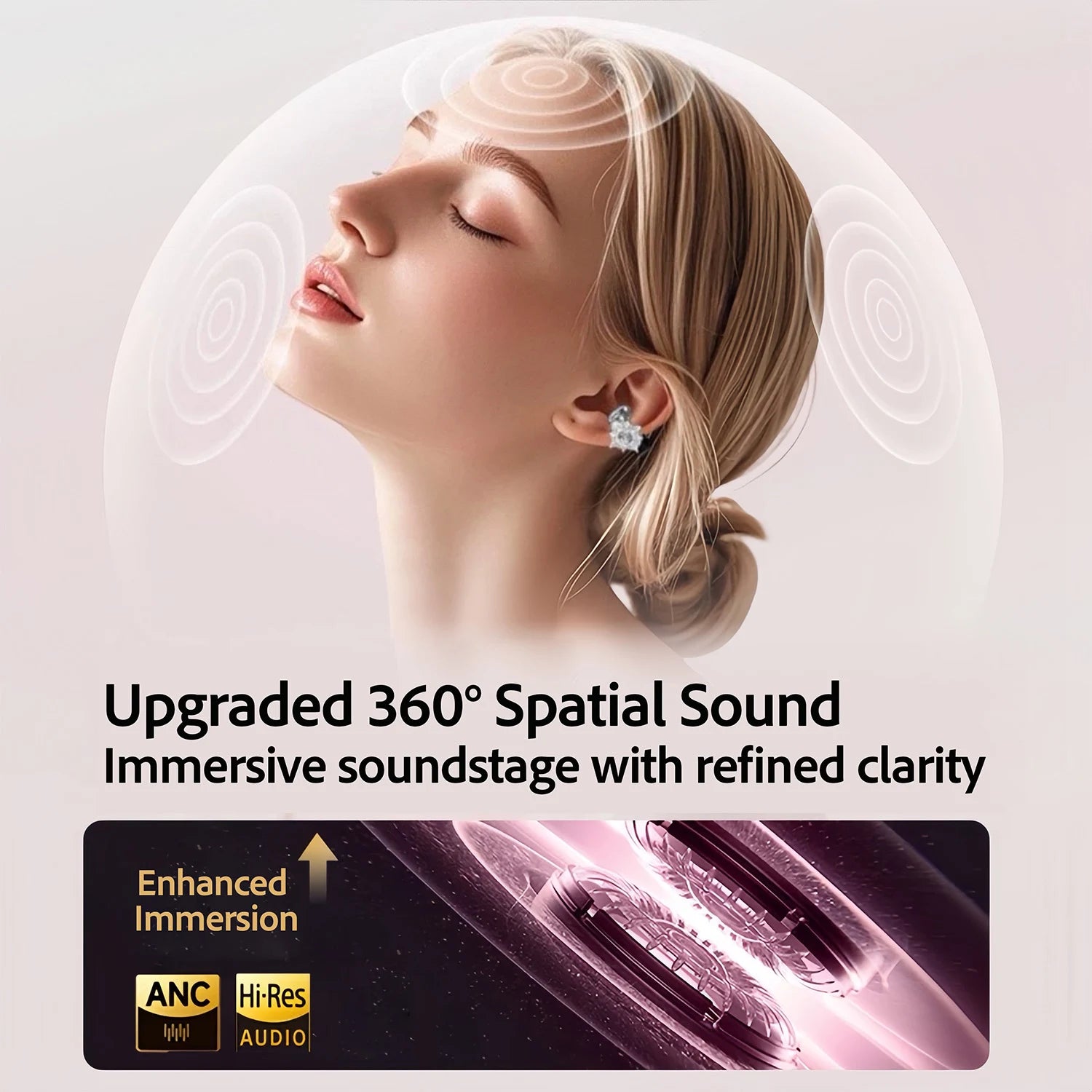 أوديت - سوار ساعة أبل مزدوج الخيوط مصنوع يدويًا من حجر الأمازونيت ولؤلؤ سواروفسكي