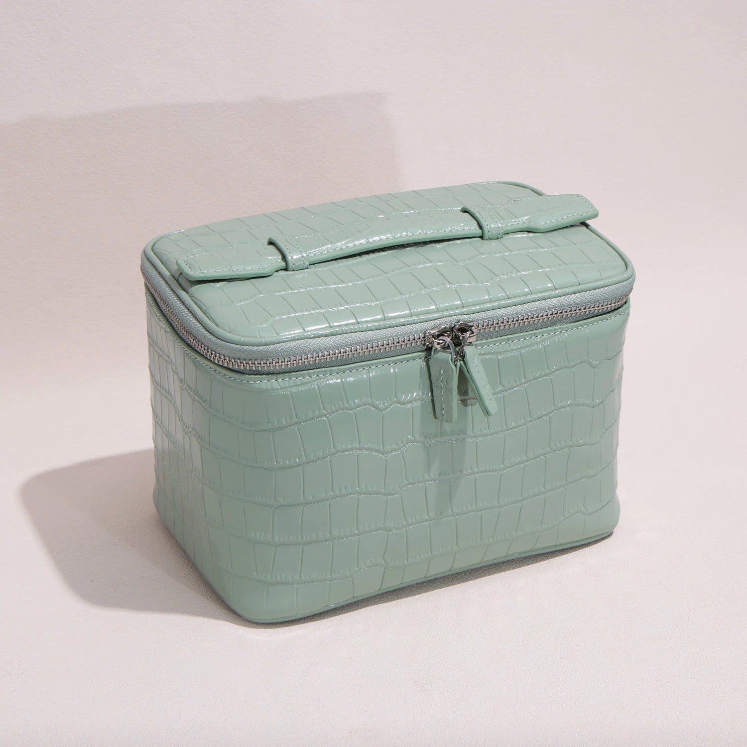 Aurelia Specchiere – Croc-Embossed Vanity Bag