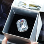 Luxury crystal car Fragrance clipped onto a car air vent with brilliant prism reflections
