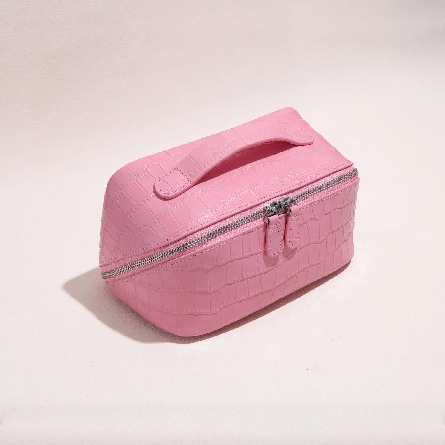 Aurelia Valise – Croc-Embossed Leather Vanity Bag