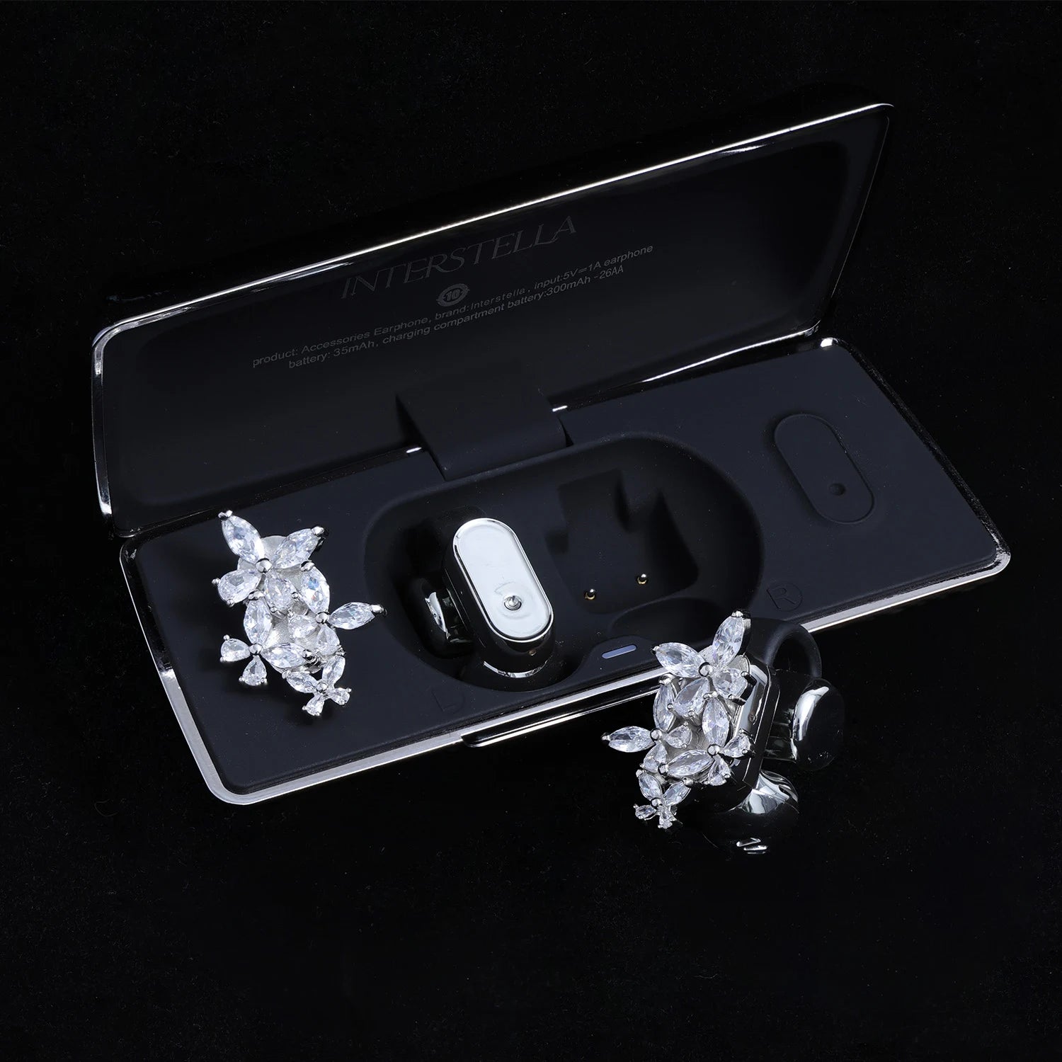 Flora Caelestis - Celestial Crystal Cluster Ear Charm (1 Pair)  !LIMITED!