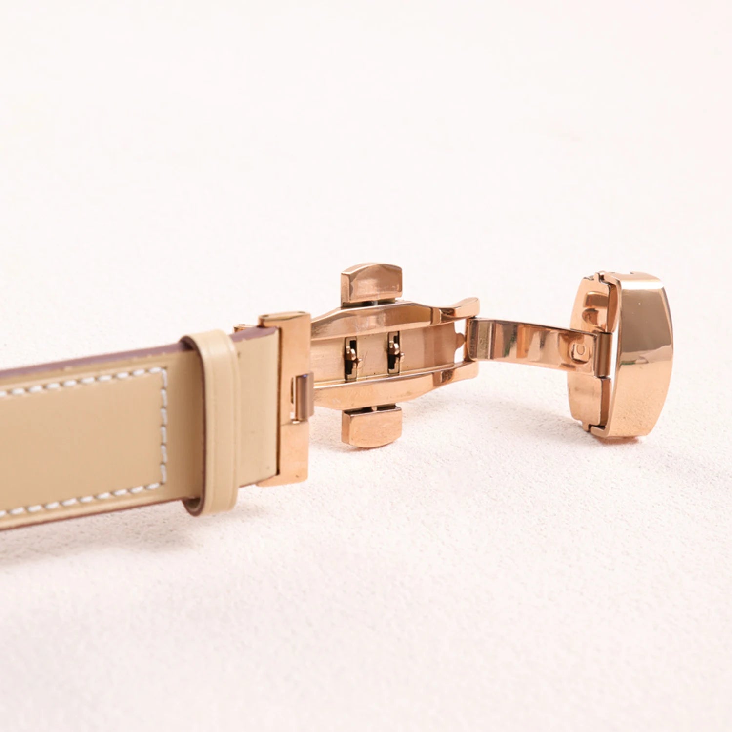 Athenia Duo – Correa para Apple Watch hecha a mano de doble hebra con lapislázuli y cuarzo claro