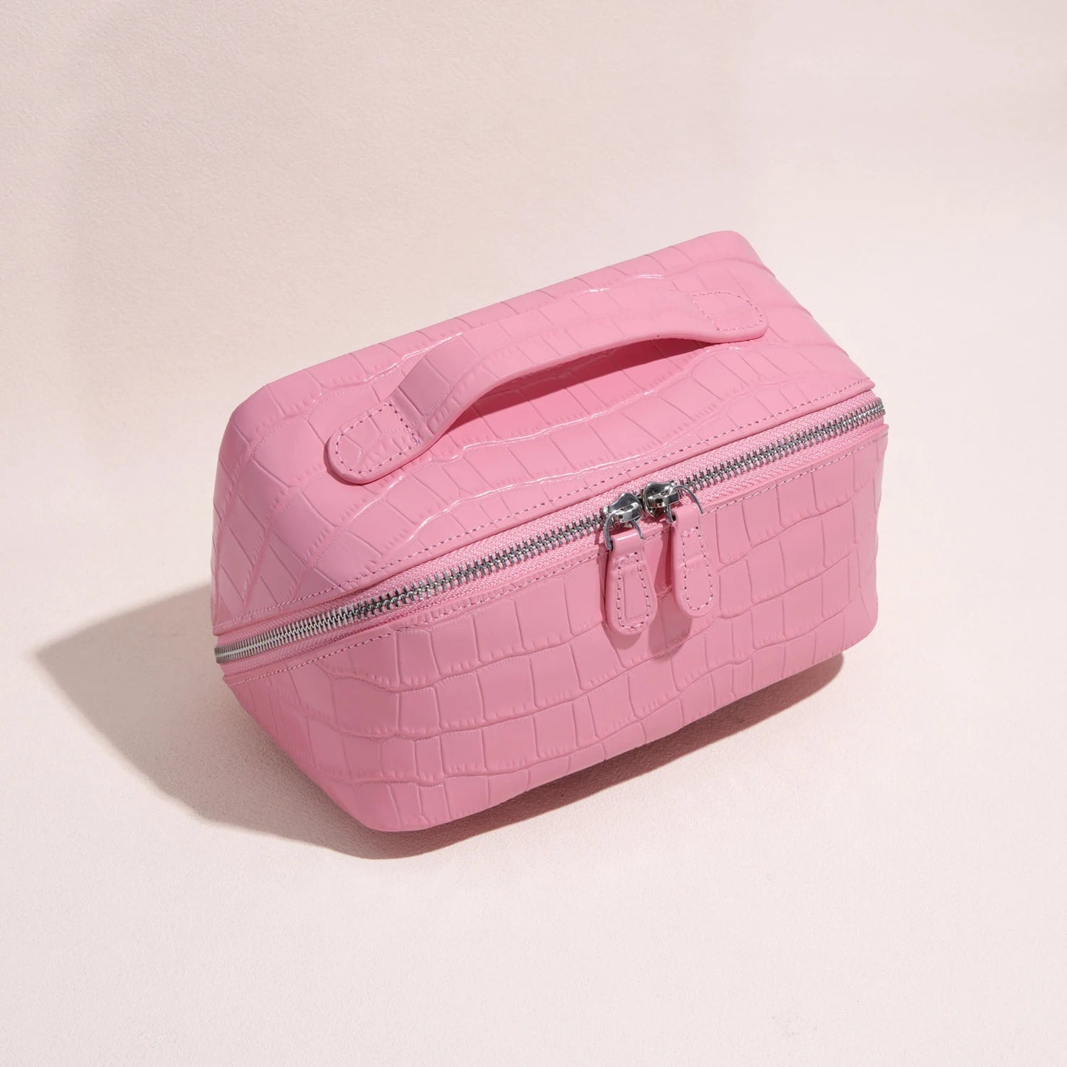 Aurelia Valise – Croc-Embossed Leather Vanity Bag