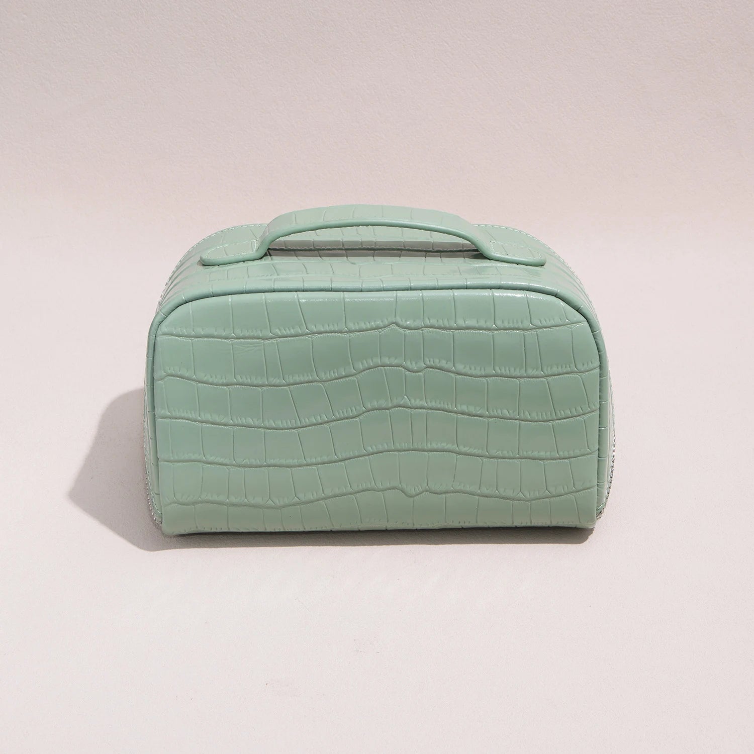 Aurelia Valise – Croc-Embossed Leather Vanity Bag
