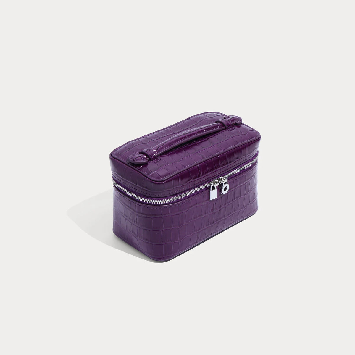 Aurelia Valise Imperiale – Croc-Embossed Top-Grain Cowhide Leather Vanity Case