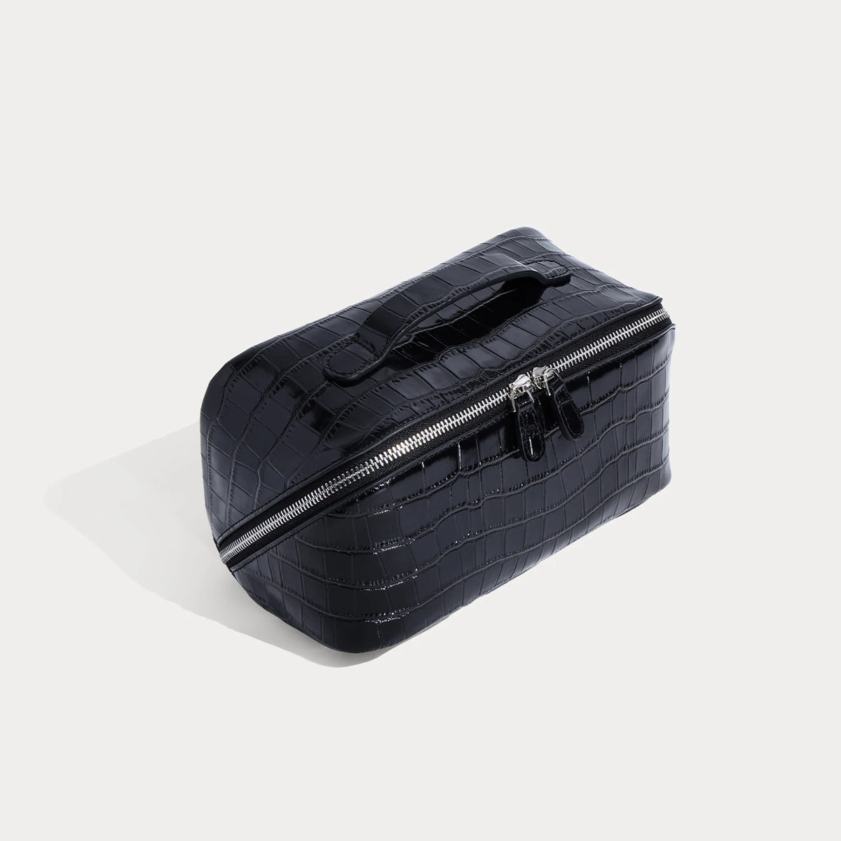 Aurelia Valise – Croc-Embossed Leather Vanity Bag