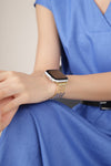 Elegant Gold & Crystal Apple Watch Band