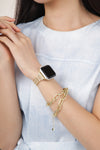 Luxury Gold & Crystal Apple Watch Band