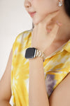 Exquisite Rose Gold Crystal-Embellished Apple Watch Band