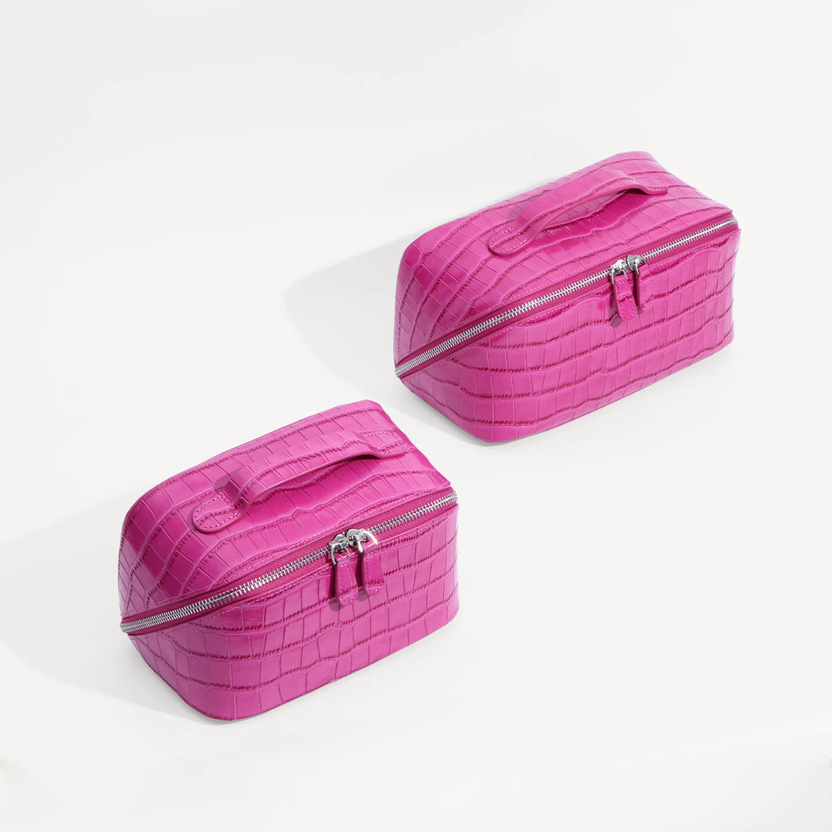 Aurelia Valise – Croc-Embossed Leather Vanity Bag