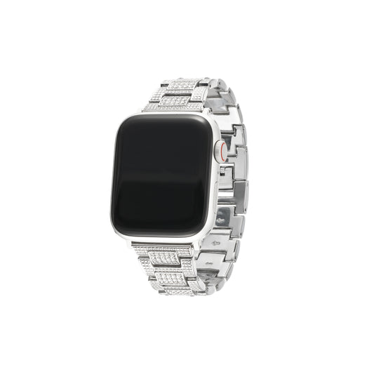 Exquisite Rose Gold Crystal-Embellished Apple Watch Band