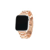 Exquisite Rose Gold Crystal-Embellished Apple Watch Band